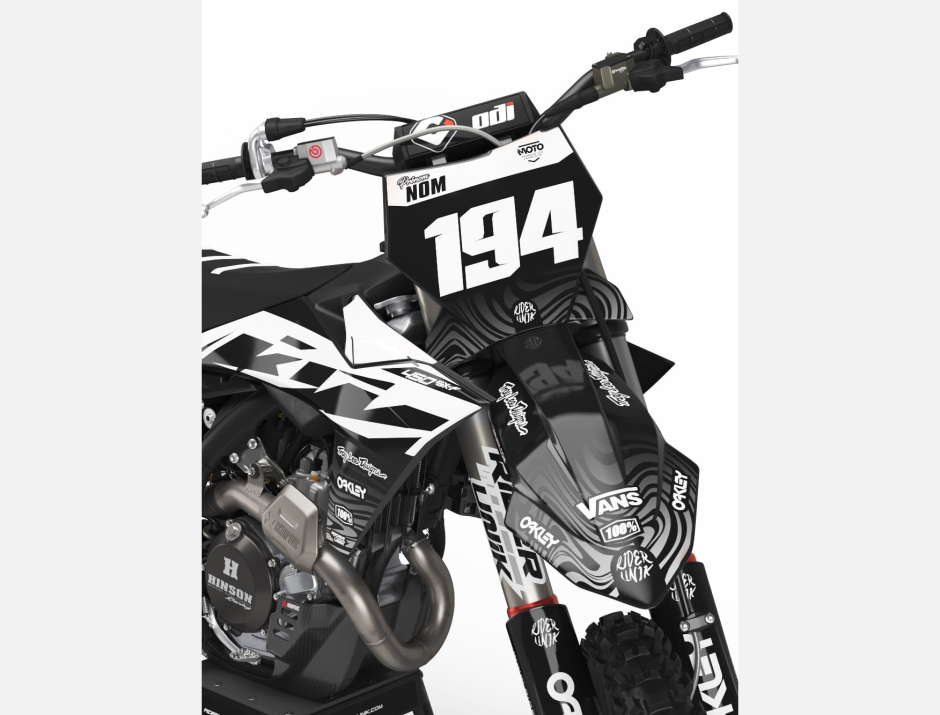 KIT DECO MOTOCROSS KTM RAVE WHITE 3