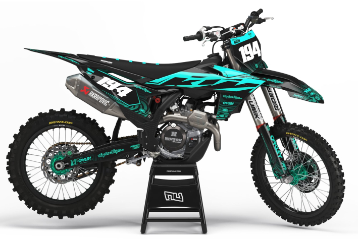 KIT DECO MOTOCROSS KTM RAVE BLUE