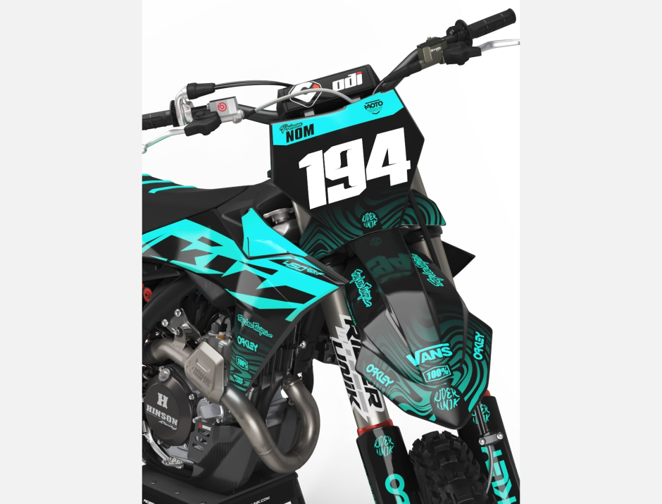 KIT DECO MOTOCROSS KTM RAVE BLUE 3