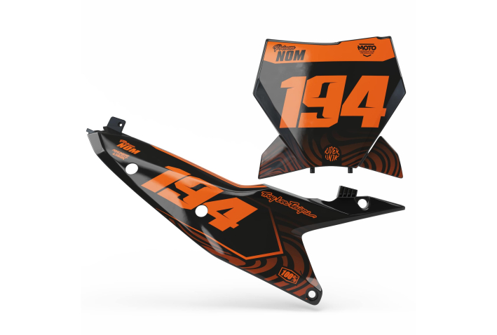 KIT DECO FONDS DE PLAQUES KTM RAVE