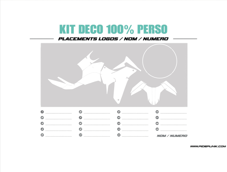 KIT DECO HONDA XL 750 TRANSALP 100% PERSO 1