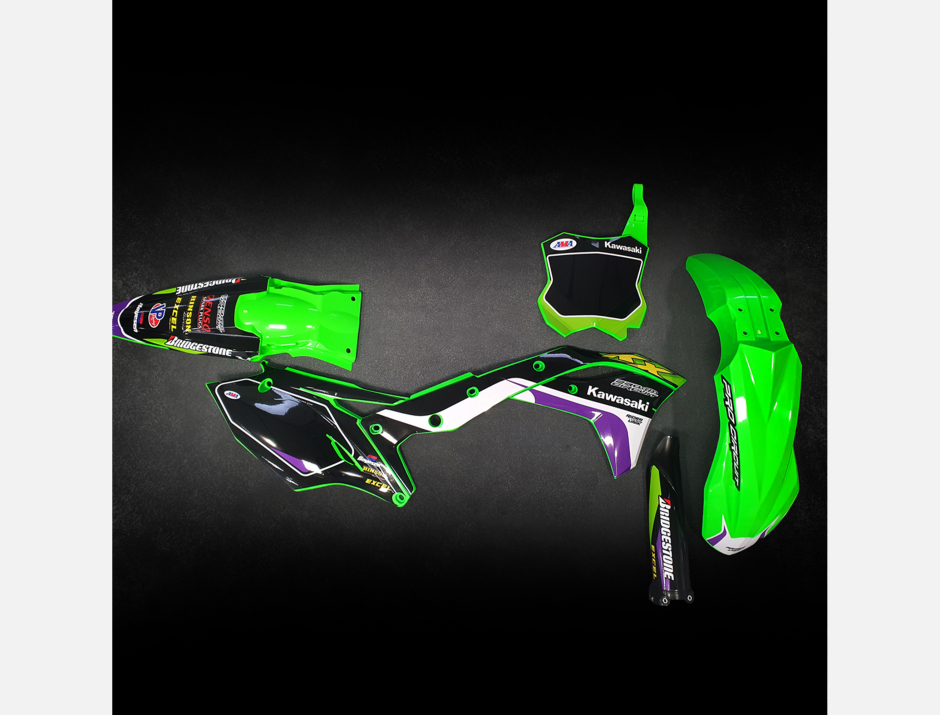 Kit plastique Acerbis KXF + Kit déco 3
