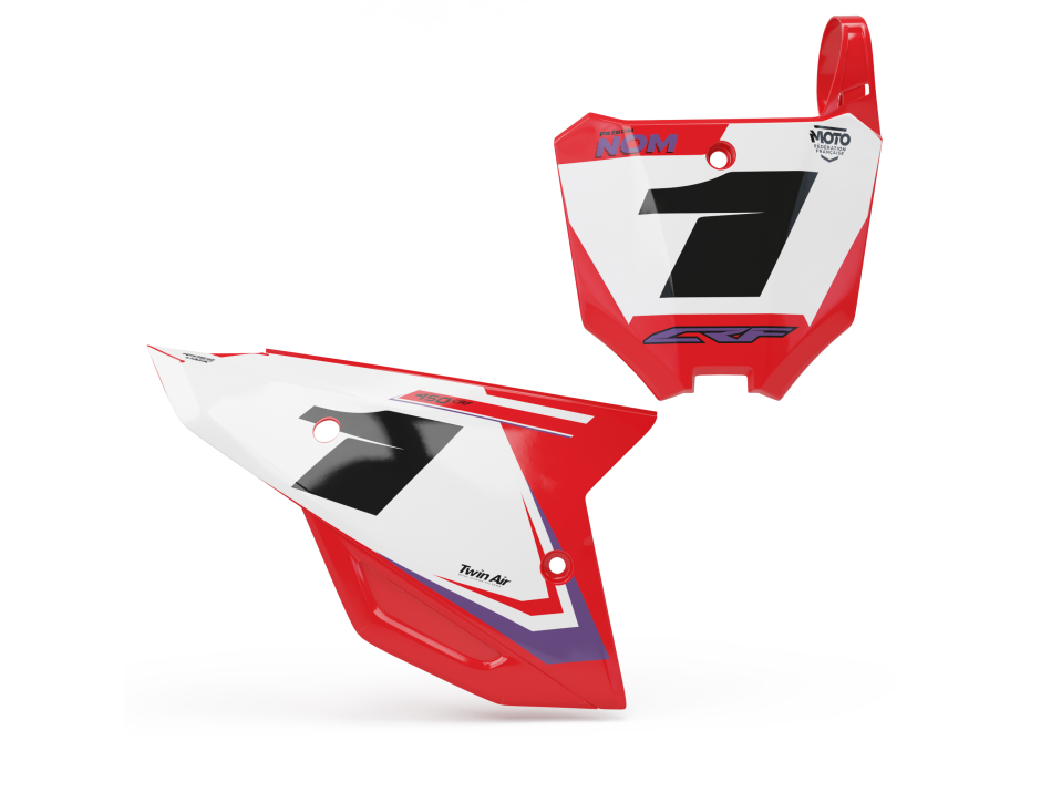 KIT DECO FONDS DE PLAQUES HONDA BLAZ WHITE 1