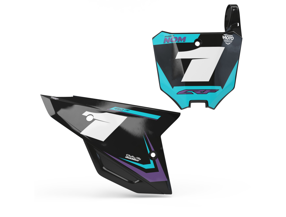 KIT DECO FONDS DE PLAQUES HONDA BLAZ BLACK 1