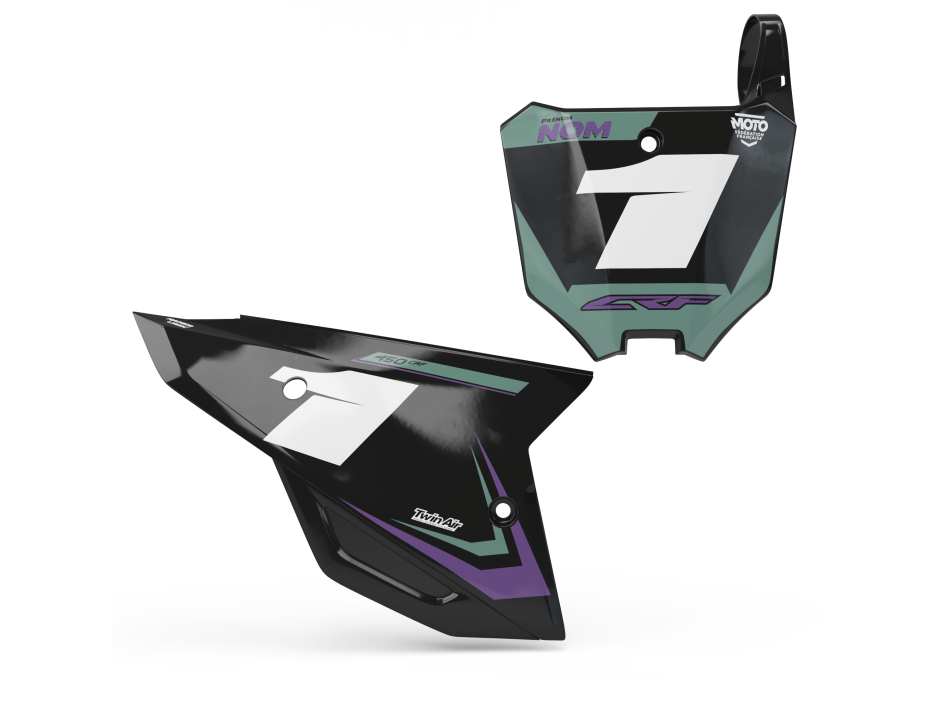 KIT DECO FONDS DE PLAQUES HONDA BLAZ KHAKI 1