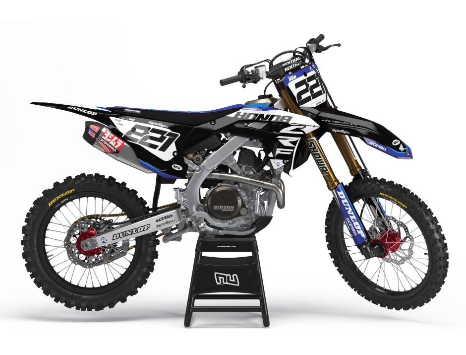 KIT DECO MOTOCROSS CR/CRF RUSH BLACK 1