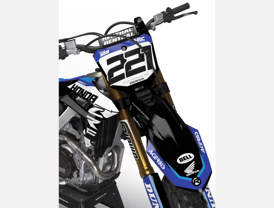 KIT DECO MOTOCROSS CR/CRF RUSH BLACK 3