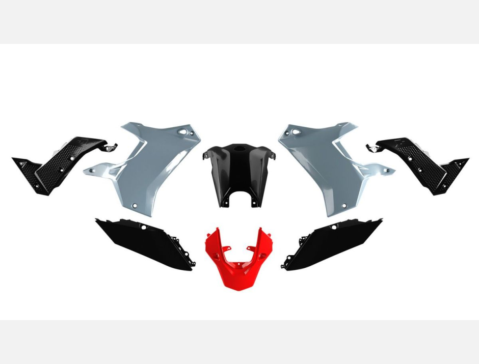 Kit plastique Rtech Revolution Gris Noir 1