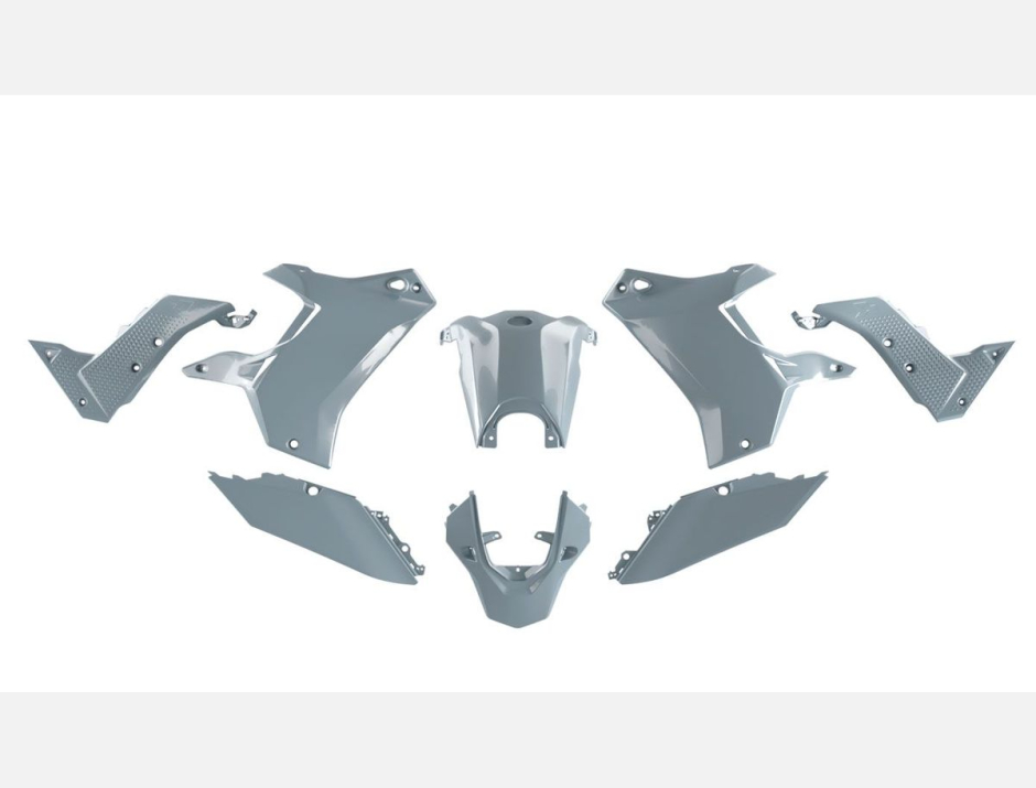 Kit plastique Rtech Revolution Gris 1