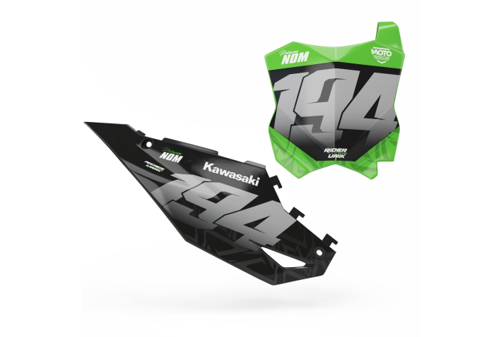 KIT DECO FONDS DE PLAQUES KAWASAKI DIN