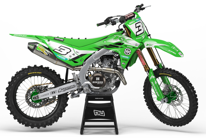 KIT DECO MOTOCROSS KAWASAKI KX/KXF HALYA