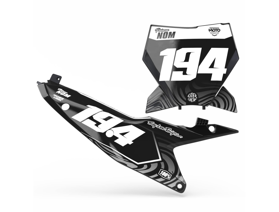 KIT DECO FONDS DE PLAQUES KTM RAVE WHITE 1