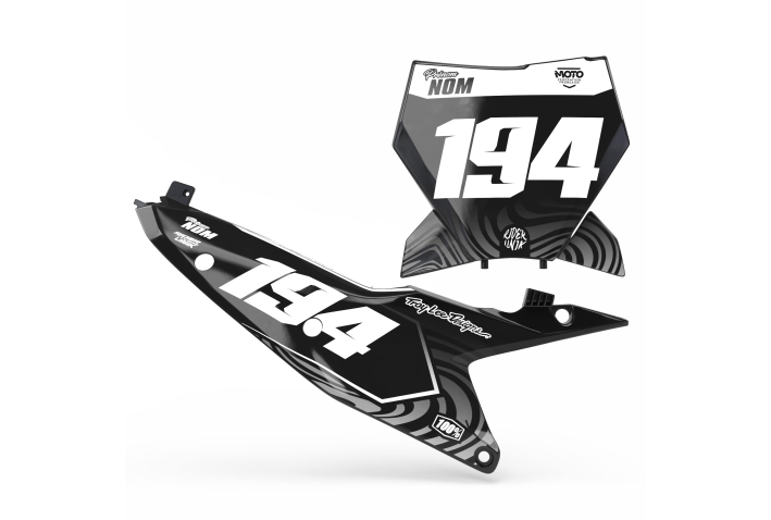 KIT DECO FONDS DE PLAQUES KTM RAVE WHITE