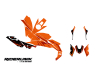 KIT DECO KTM DUKE / SUPERDUKE SLICE ORANGE 2