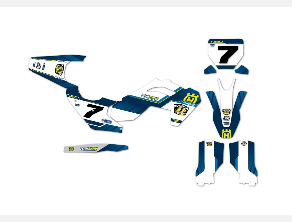 KIT DECO MOTOCROSS TEAM EMMV 2