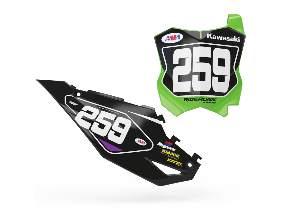 KIT DECO FONDS DE PLAQUES KAWASAKI FROST 1