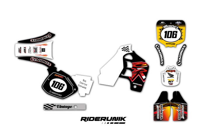 KIT DECO MOTOCROSS CR RIDER UNIK