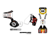 KIT DECO MOTOCROSS CR RIDER UNIK 1
