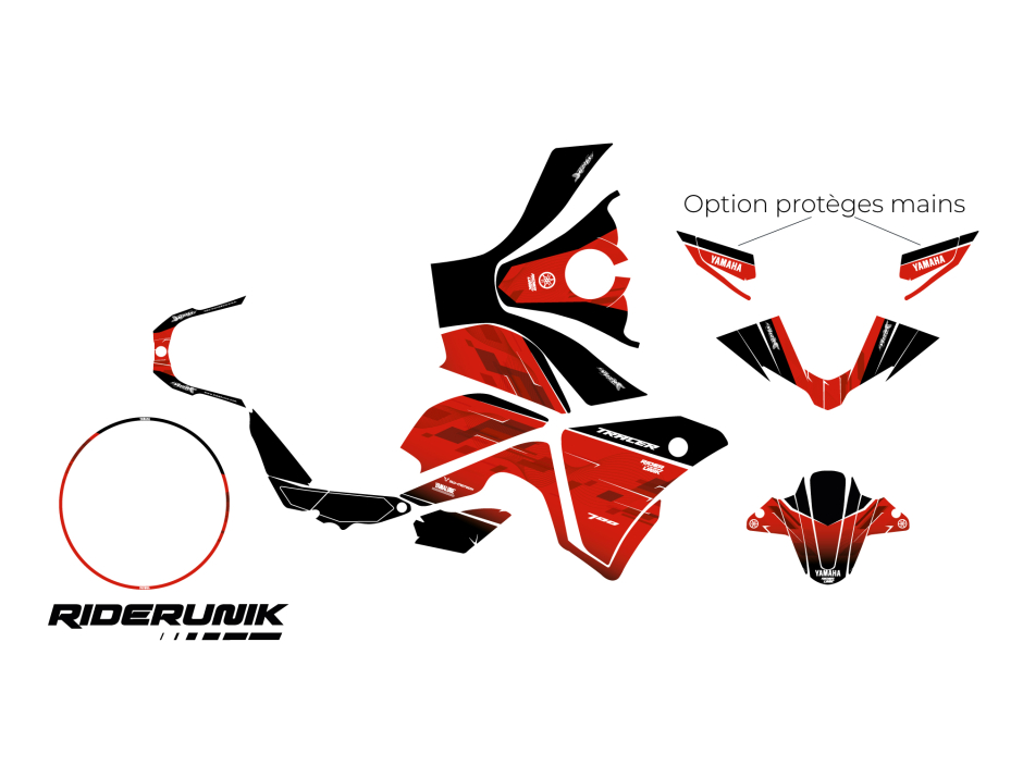 KIT DECO YAMAHA TRACER 700 YUZA RED 2