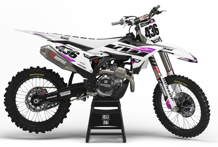 KIT DECO MOTOCROSS KTM CRAZ WHITE