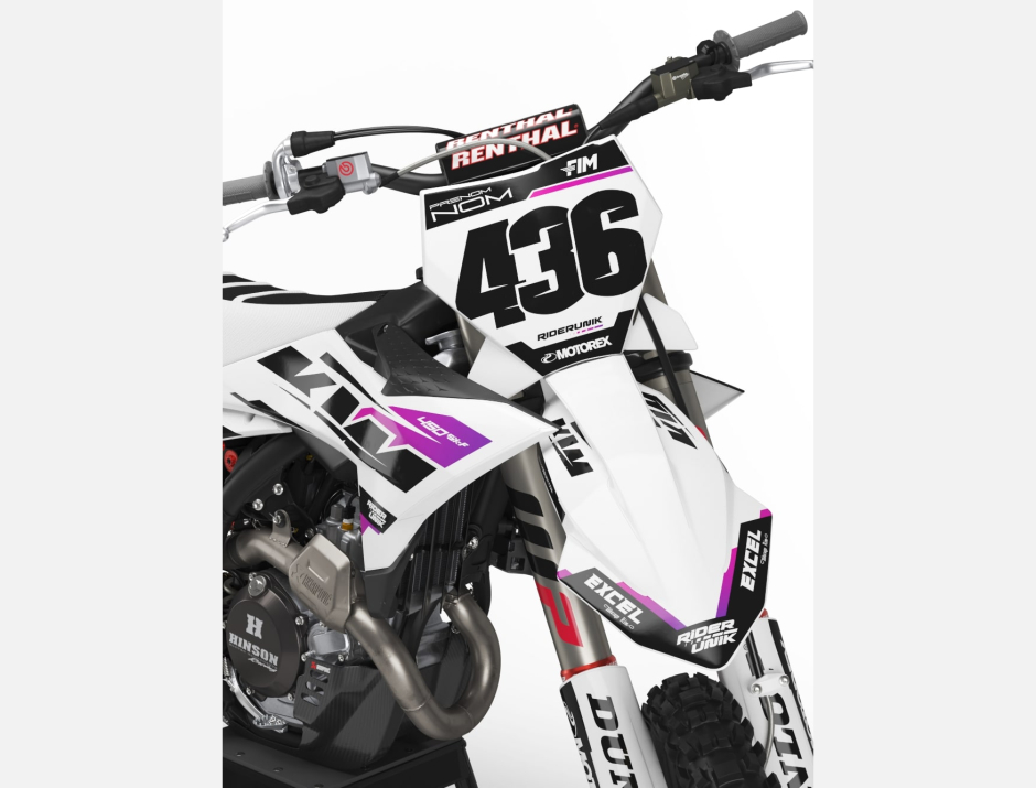 KIT DECO MOTOCROSS KTM CRAZ WHITE 3
