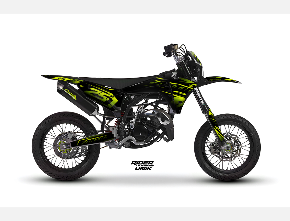 Kit déco complet RiderUnik FANTIC 50 EVO YELLOW 1