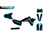 Kit déco complet RiderUnik FANTIC 50 EVO BLUE 2