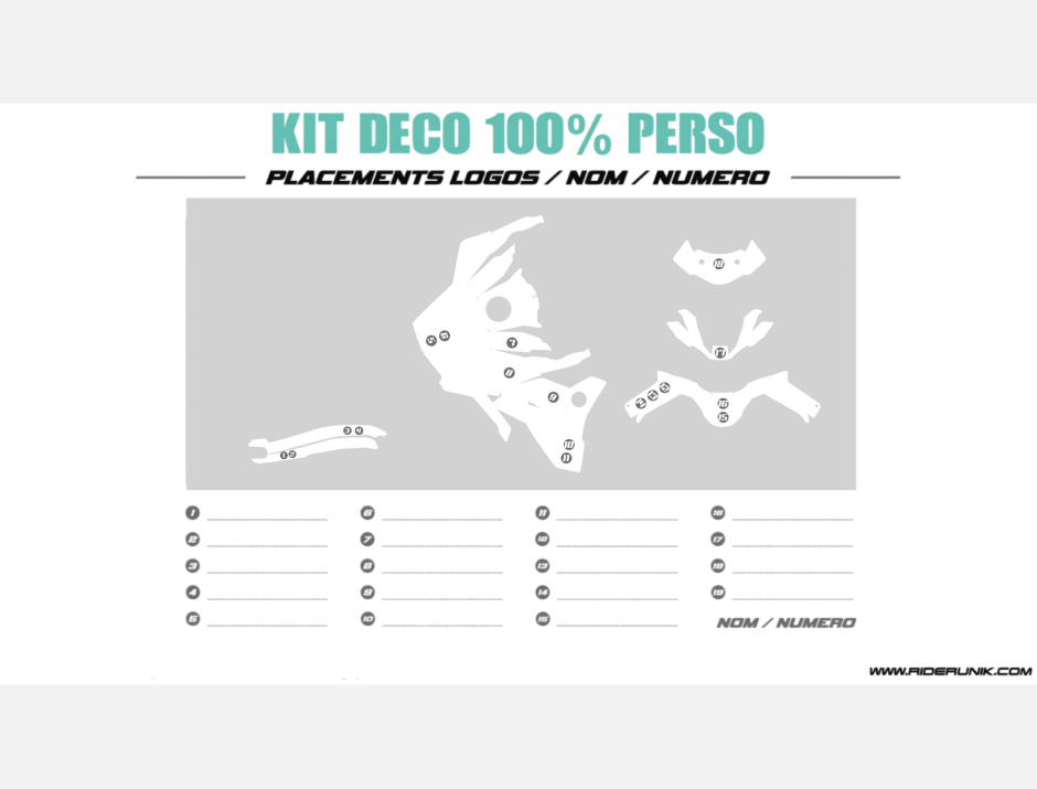 KIT DECO BMW 900 GS 100% PERSO 1