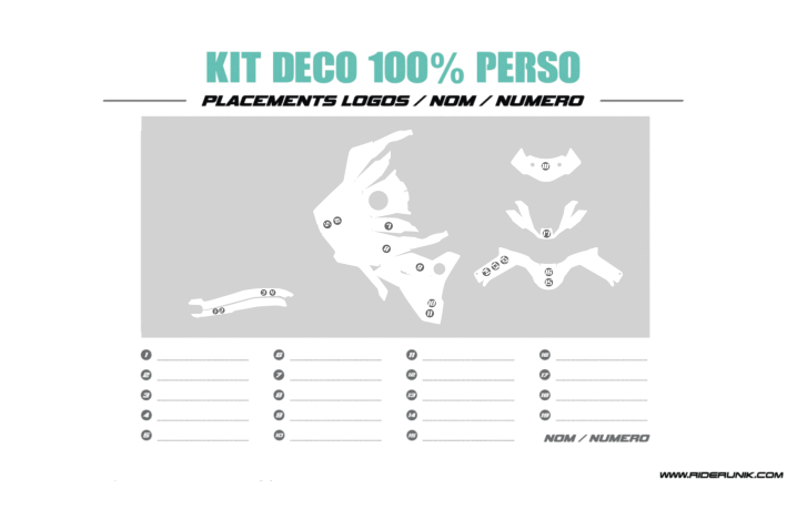KIT DECO BMW 900 GS 100% PERSO