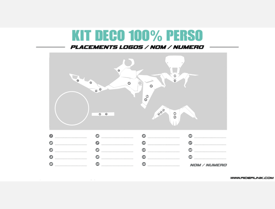 KIT DECO HONDA AFRICA TWIN 100% PERSO 1