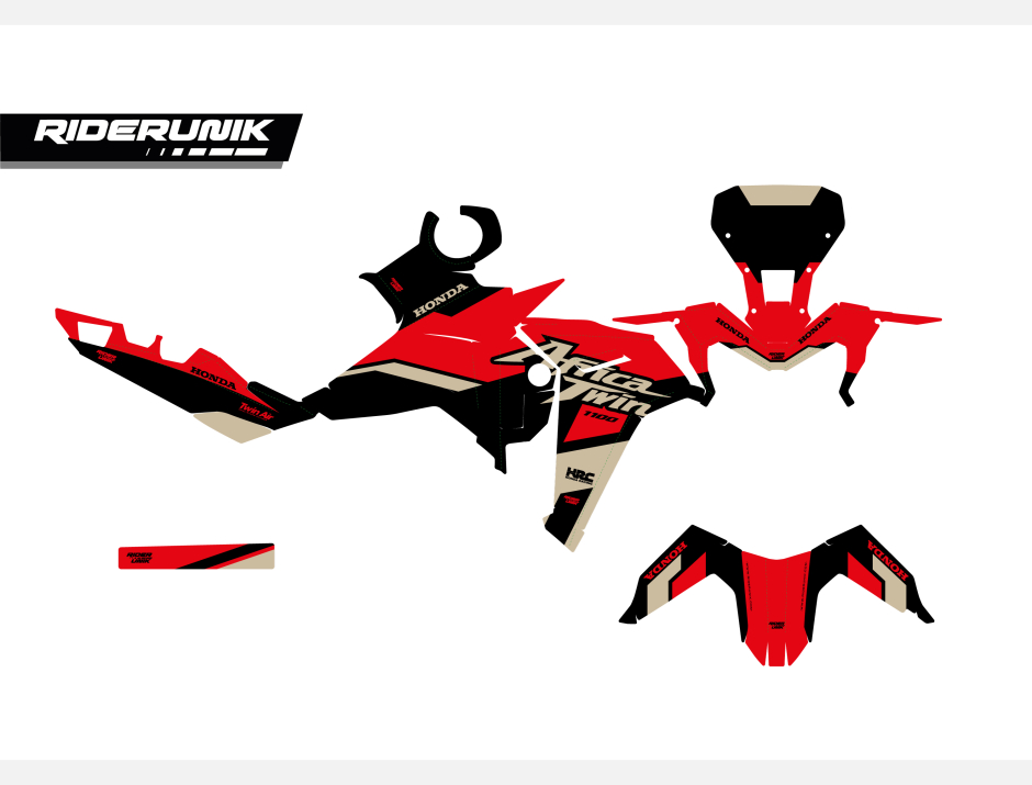 KIT DECO HONDA AFRICA TWIN TAK RED 2