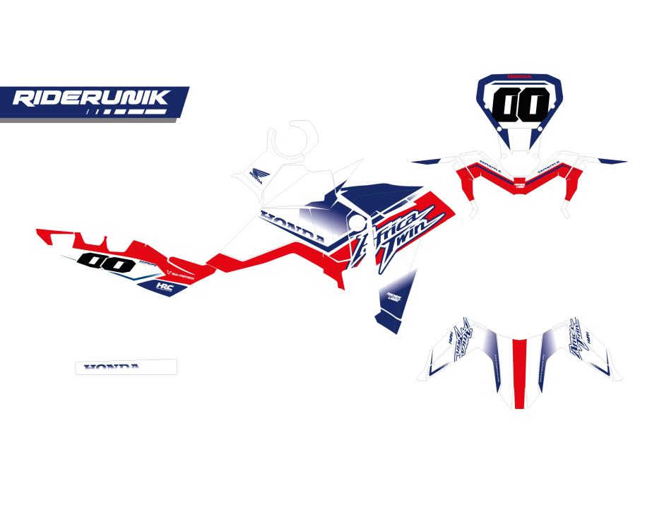 KIT DECO HONDA AFRICA TWIN SERP WHITE 2