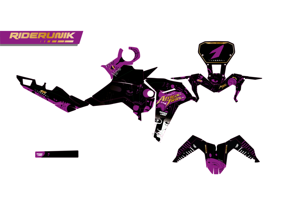 KIT DECO HONDA AFRICA TWIN FRIK BLACK 2