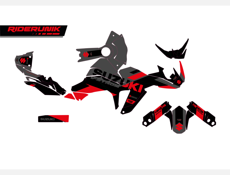 KIT DECO SUZUKI 800 V-STROM LITE RED 2