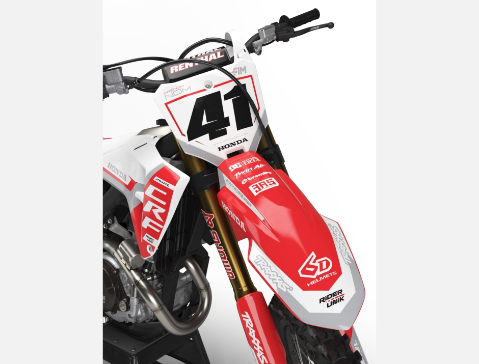KIT DECO MOTOCROSS CR/CRF SYST WHITE 3
