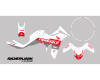 KIT DECO HONDA XL 750 TRANSALP INAYA BLANC ROUGE 2