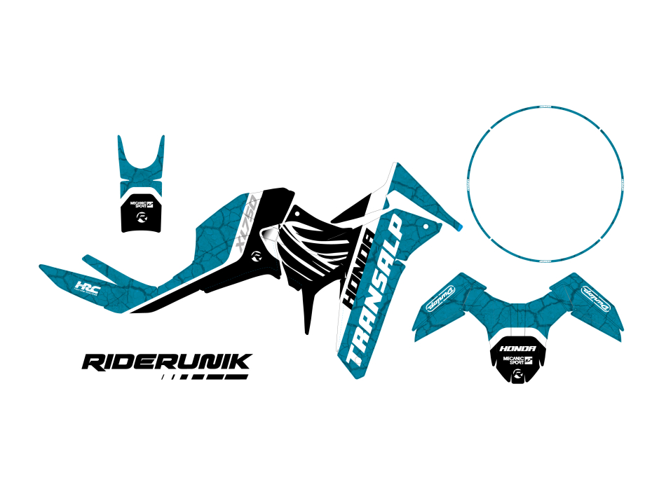 KIT DECO HONDA XL 750 TRANSALP KOUD BLEU 2