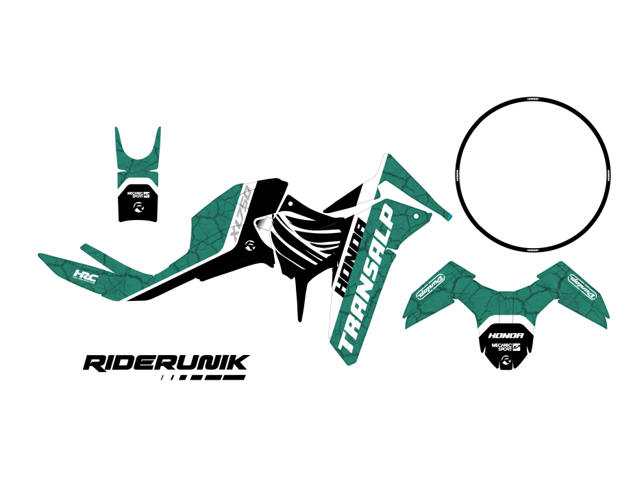 KIT DECO HONDA XL 750 TRANSALP KOUD AQUA 2