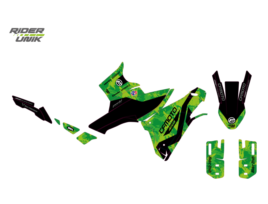 KIT DECO CFMOTO 450MT NESSA VERT 2