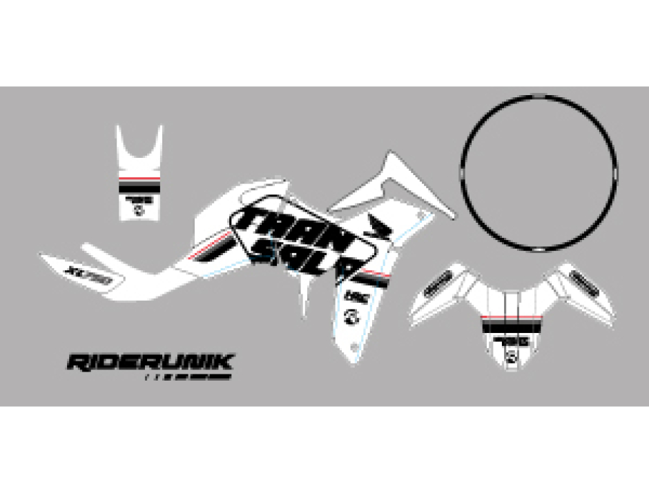KIT DECO HONDA XL 750 TRANSALP MART BLANC 2