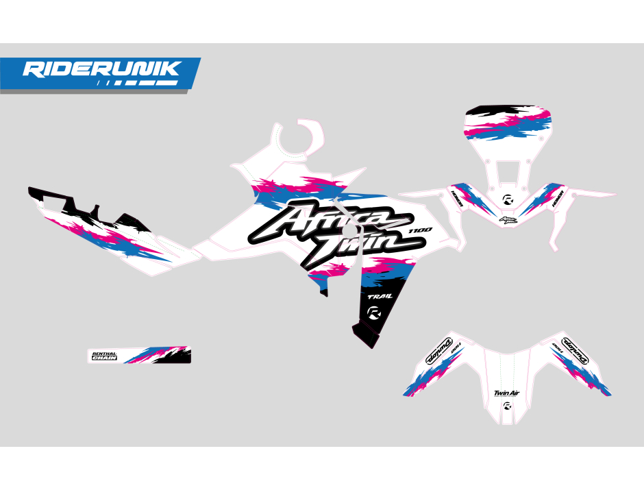 KIT DECO HONDA AFRICA TWIN BEYOZ PINK 2
