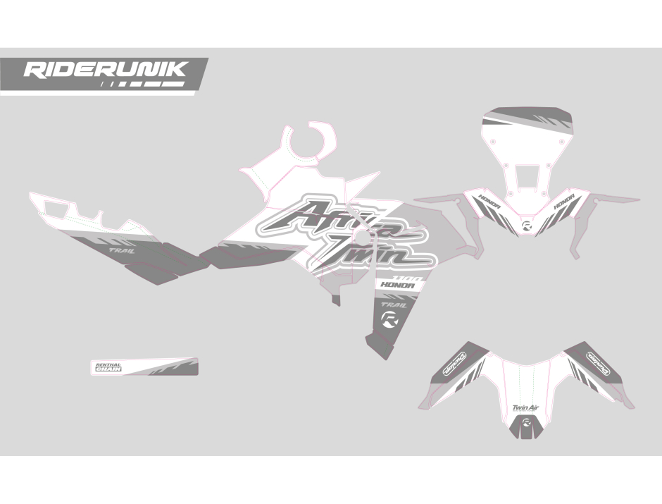 KIT DECO HONDA AFRICA TWIN JANIK WHITE 2