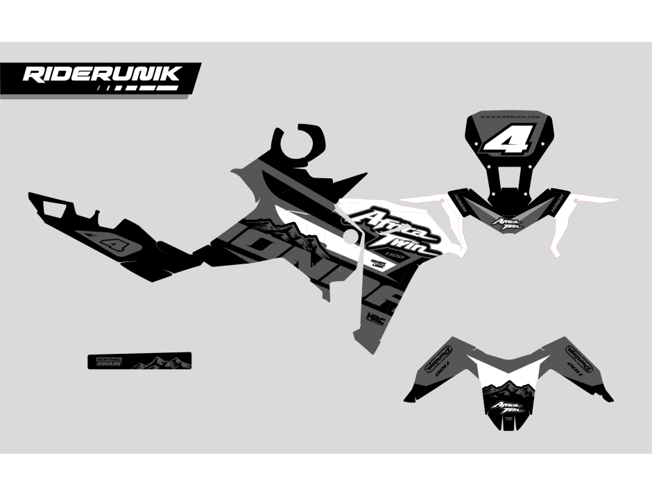 KIT DECO HONDA AFRICA TWIN PRONTO WHITE 2