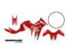 KIT DECO HONDA XL 750 TRANSALP RIM ROUGE 2