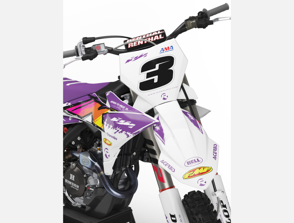 KIT DECO MOTOCROSS KTM CLIFF WHITE 3