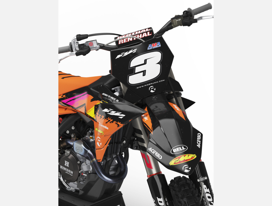 KIT DECO MOTOCROSS KTM CLIFF ORANGE 3