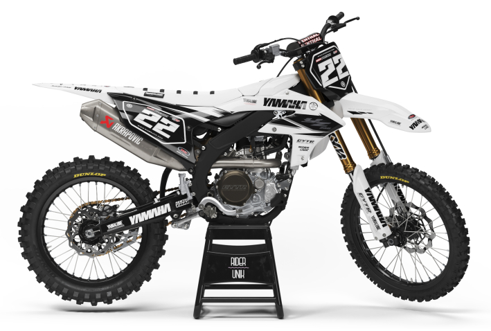 KIT DECO MOTOCROSS YZ/YZF LOC25 WHITE