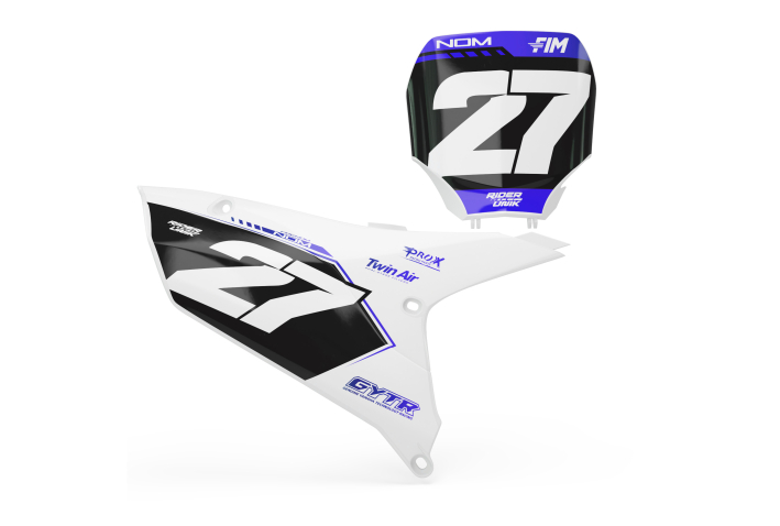 KIT DECO FONDS DE PLAQUES YAMAHA KAZO BLUE