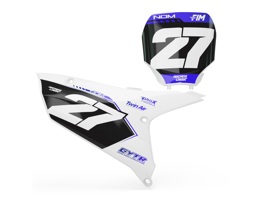 KIT DECO FONDS DE PLAQUES YAMAHA KAZO BLUE 1