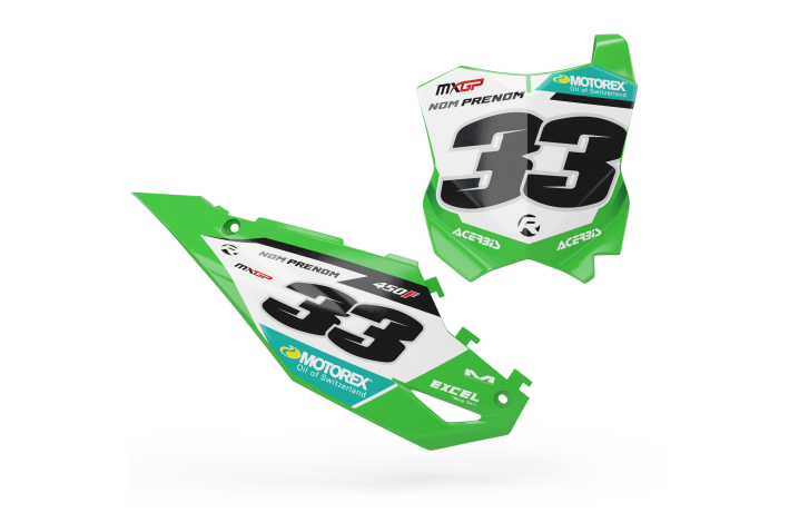 KIT DECO FONDS DE PLAQUES KAWASAKI LOOK